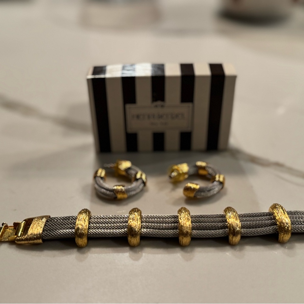 Henri Bendel Gold and Silver Bracelet Set